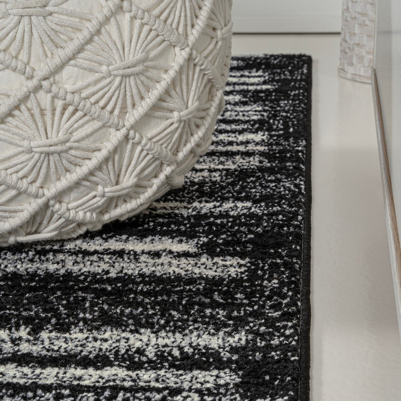 Khalil Modern Berber Stripe Area Rug