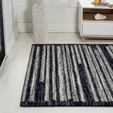 Khalil Modern Berber Stripe Area Rug