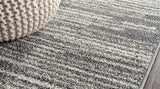 Khalil Modern Berber Stripe Area Rug Gray/Cream / Runner / 2'2" X 8' – DETAIL