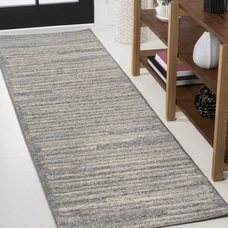 Khalil Modern Berber Stripe Area Rug