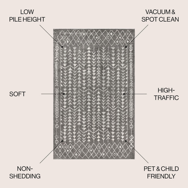 Ziri Moroccan Geometric Area Rug