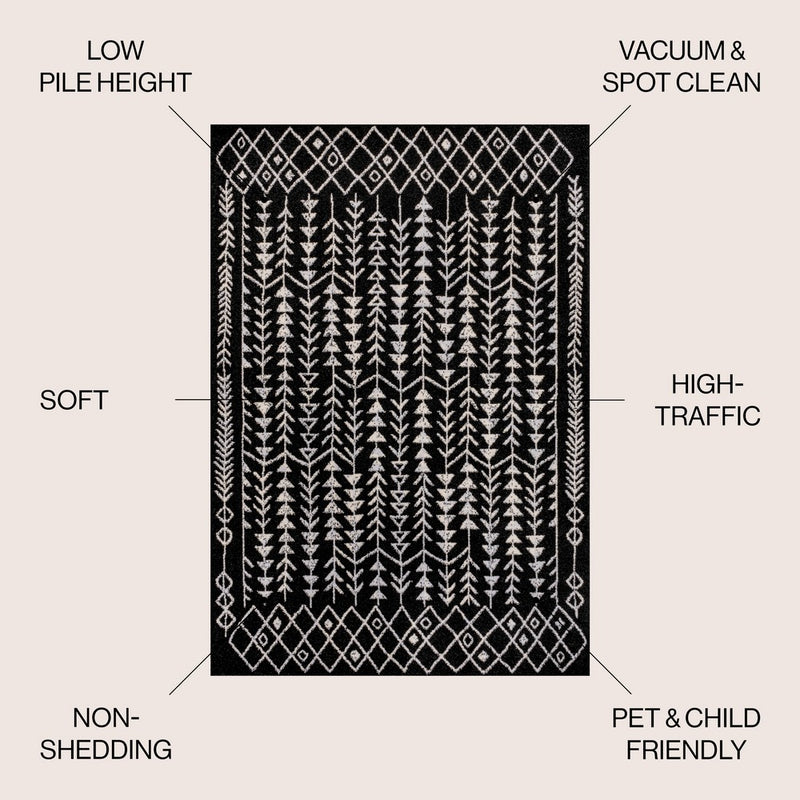 Ziri Moroccan Geometric Area Rug