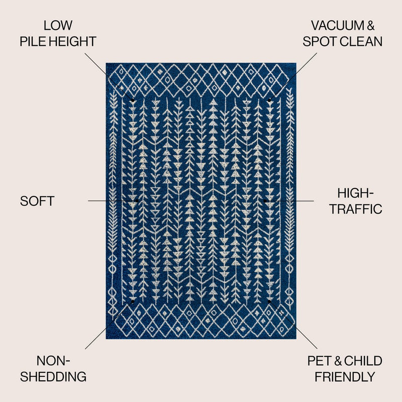 Ziri Moroccan Geometric Area Rug