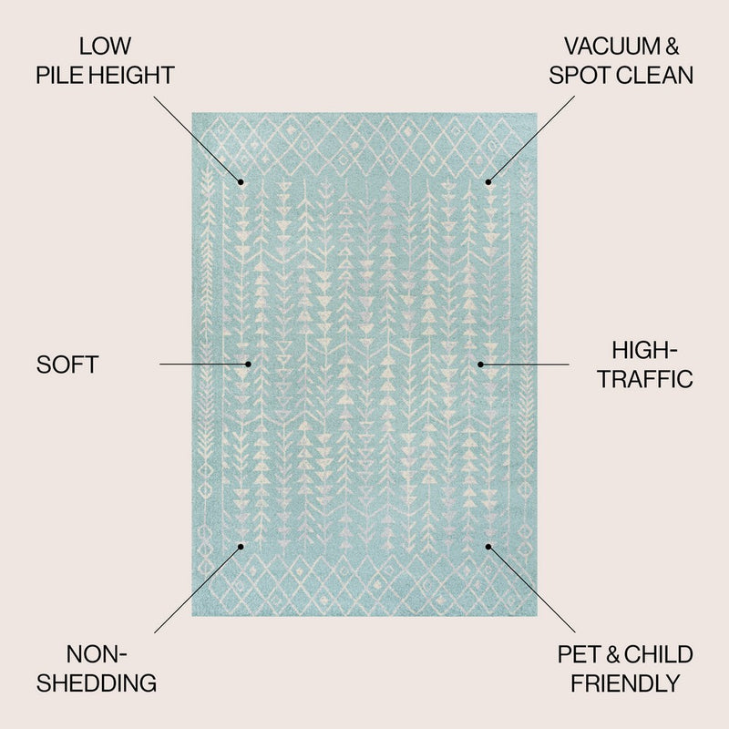 Ziri Moroccan Geometric Area Rug