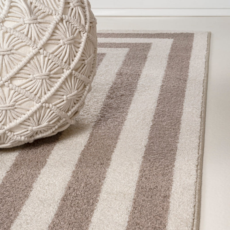 Bandol Modern Classic Mitre Stripe Area Rug
