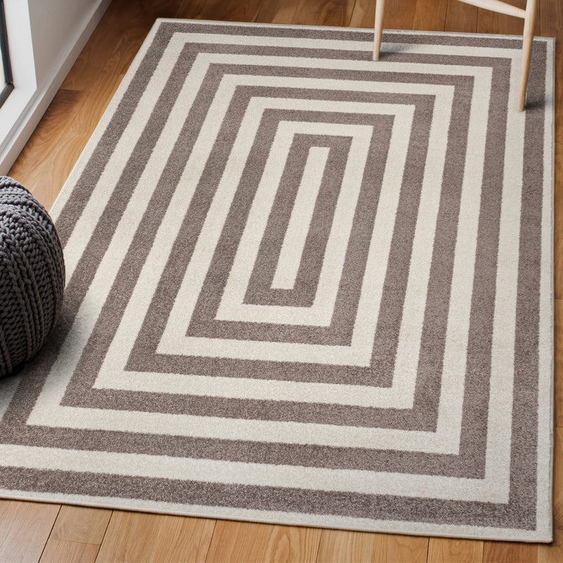 Bandol Modern Classic Mitre Stripe Area Rug