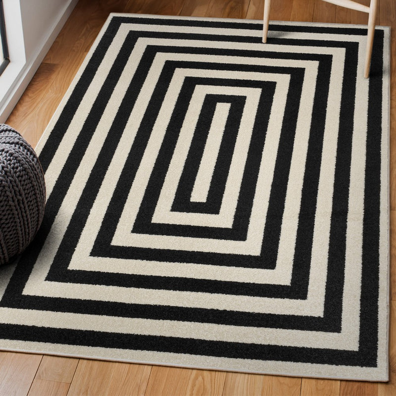 Bandol Modern Classic Mitre Stripe Area Rug