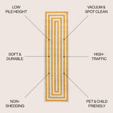 Bandol Modern Classic Mitre Stripe Area Rug