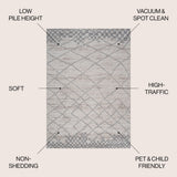 Asilah Moroccan Modern Diamond Area Rug