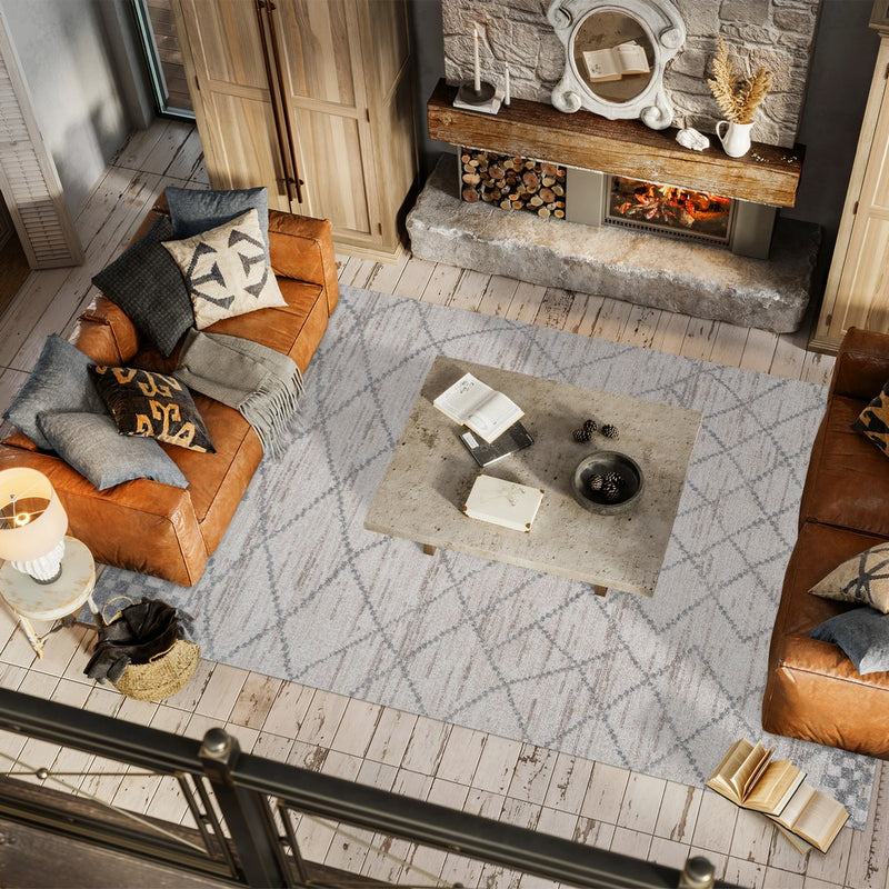 Asilah Moroccan Modern Diamond Area Rug