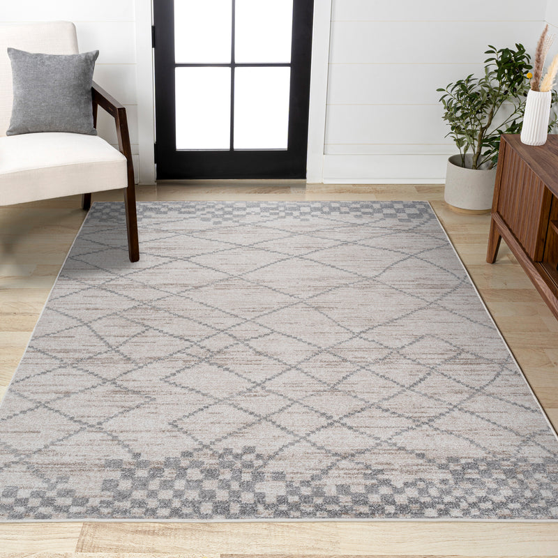 Asilah Moroccan Modern Diamond Area Rug