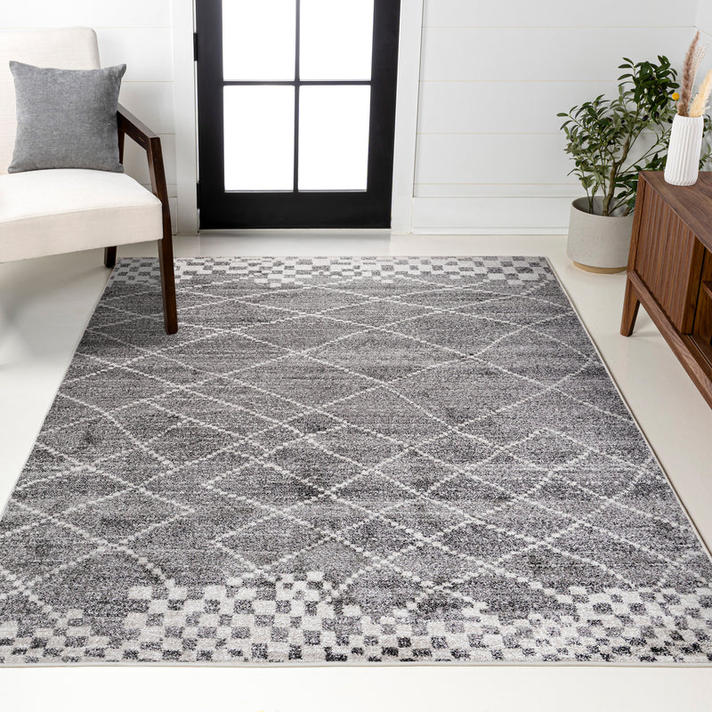 Asilah Moroccan Modern Diamond Area Rug