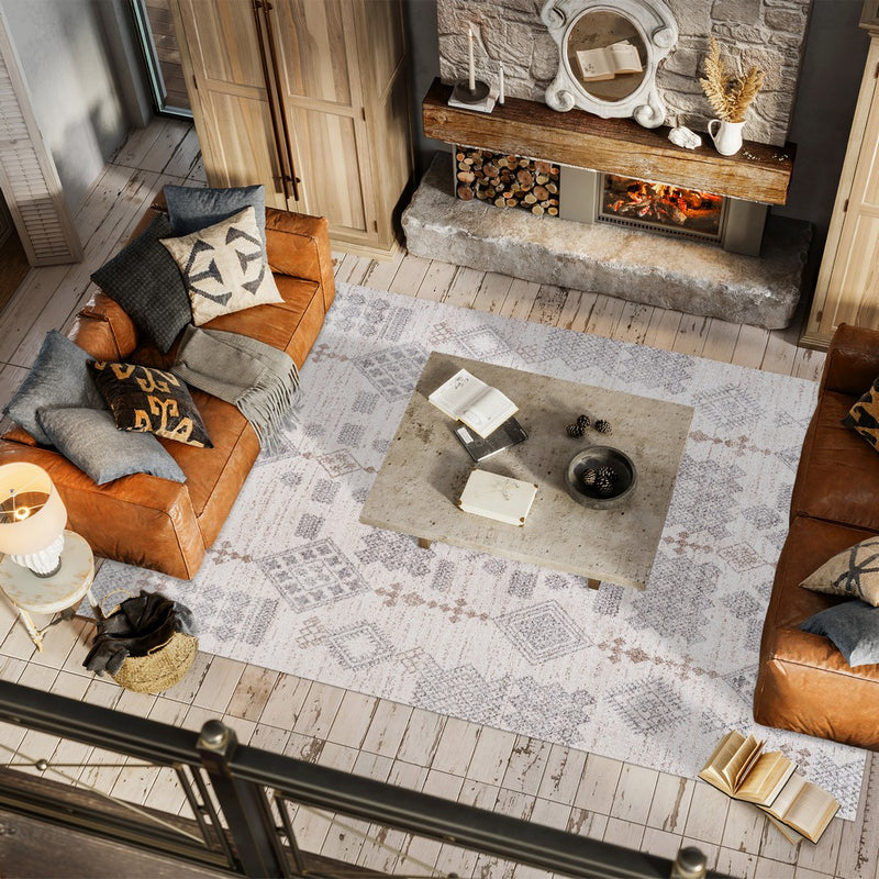 Bhalil Berber Diamond Geometric Area Rug