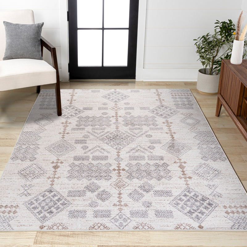 Bhalil Berber Diamond Geometric Area Rug
