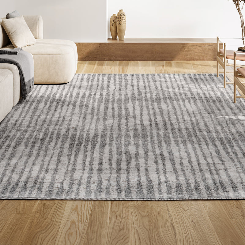 Skoura Modern Bold Stripe Area Rug