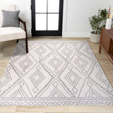 Rih Moroccan Style Diamond Area Rug