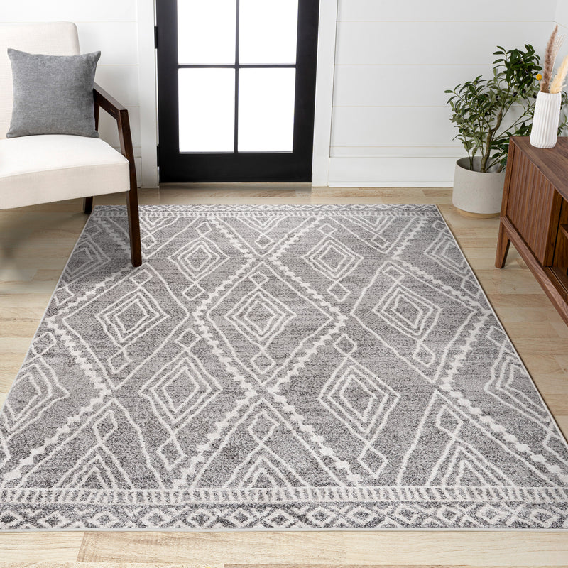 Rih Moroccan Style Diamond Area Rug