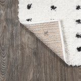Pele Modern Geometric Dot Shag Area Rug