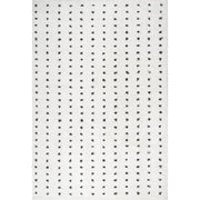 Pele Modern Geometric Dot Shag Area Rug