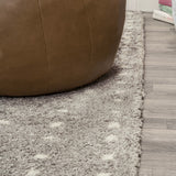 Pele Modern Geometric Dot Shag Area Rug