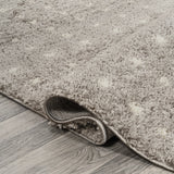Pele Modern Geometric Dot Shag Area Rug