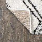 Deia Moroccan Style Diamond Shag Area Rug