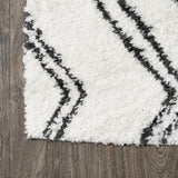 Deia Moroccan Style Diamond Shag Area Rug
