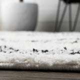 Deia Moroccan Style Diamond Shag Area Rug