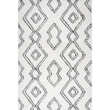 Deia Moroccan Style Diamond Shag Area Rug