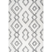 Deia Moroccan Style Diamond Shag Area Rug