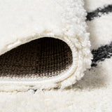 Alaro Berber Stripe Shag Area Rug