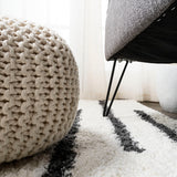 Alaro Berber Stripe Shag Area Rug