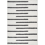 Alaro Berber Stripe Shag Area Rug