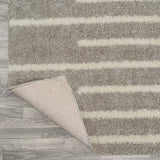 Alaro Berber Stripe Shag Area Rug
