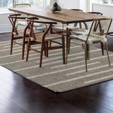 Alaro Berber Stripe Shag Area Rug