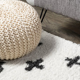 Cristo Berber Geometric Shag Area Rug