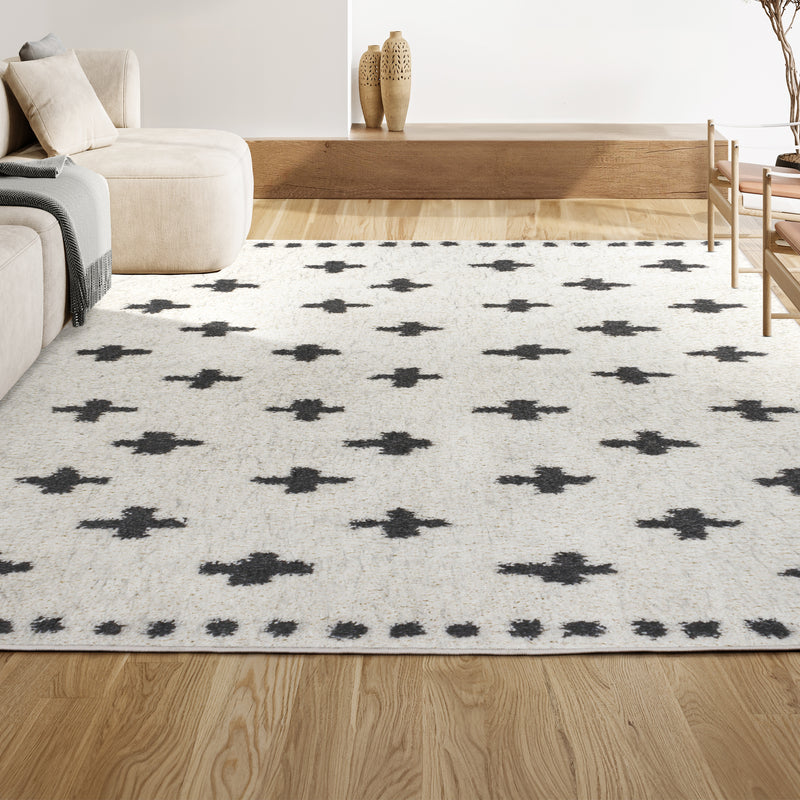 Cristo Berber Geometric Shag Area Rug