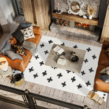 Cristo Berber Geometric Shag Area Rug