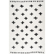 Cristo Berber Geometric Shag Area Rug
