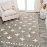 Cristo Berber Geometric Shag Area Rug