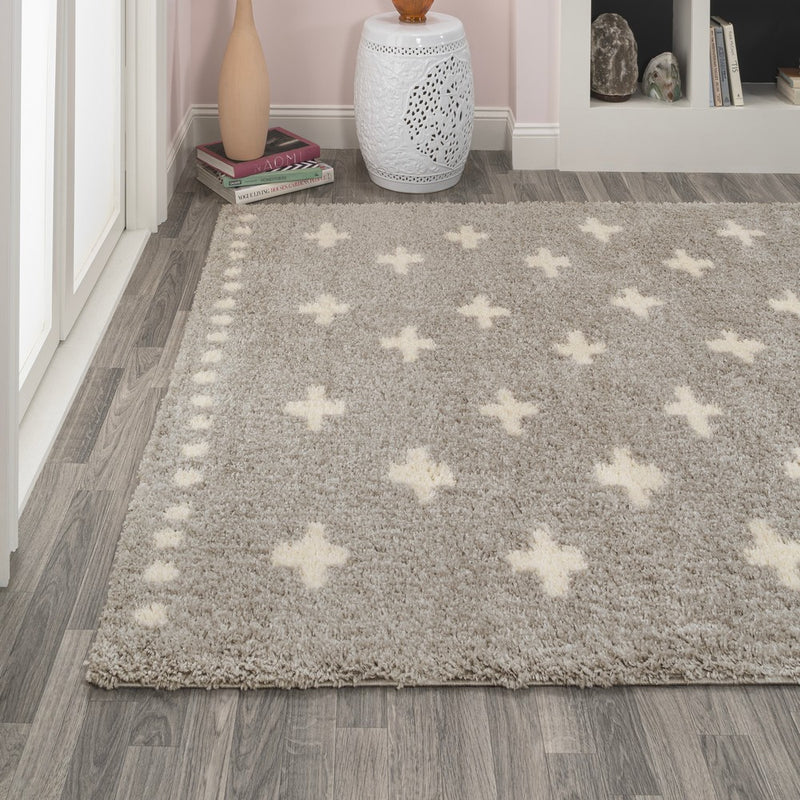 Cristo Berber Geometric Shag Area Rug