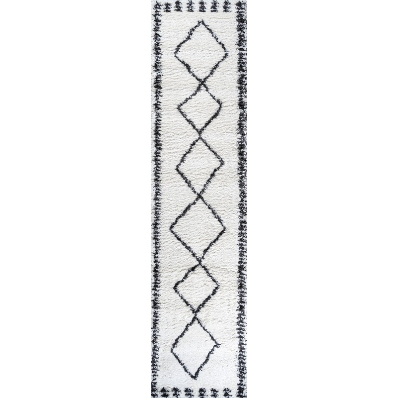 Calvia Moroccan Diamond Shag Area Rug