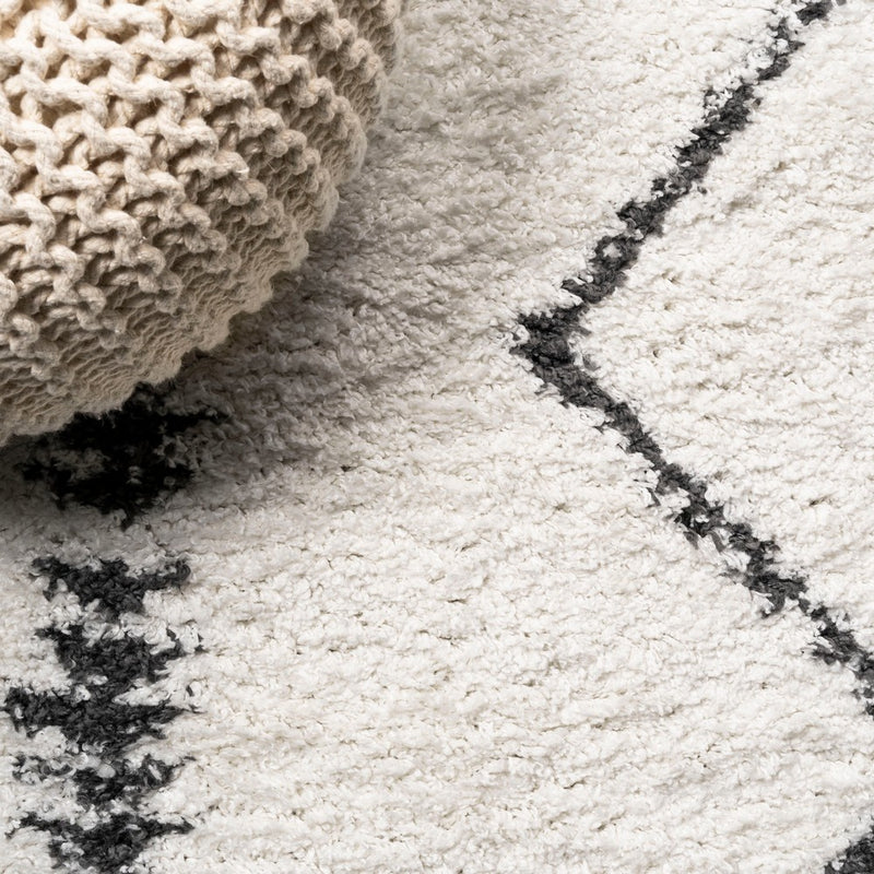 Calvia Moroccan Diamond Shag Area Rug