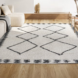 Calvia Moroccan Diamond Shag Area Rug