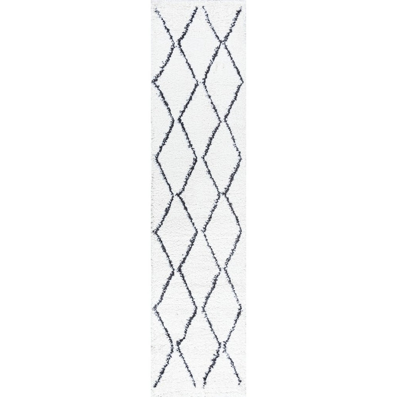 Catala Moroccan Diamond Shag Area Rug