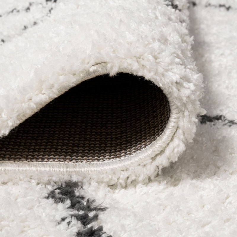 Catala Moroccan Diamond Shag Area Rug