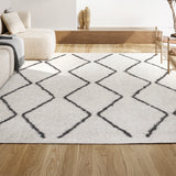 Catala Moroccan Diamond Shag Area Rug
