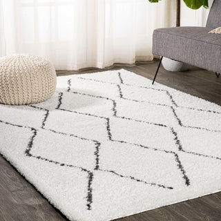 Catala Moroccan Diamond Shag Area Rug