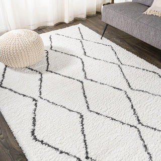 Catala Moroccan Diamond Shag Area Rug