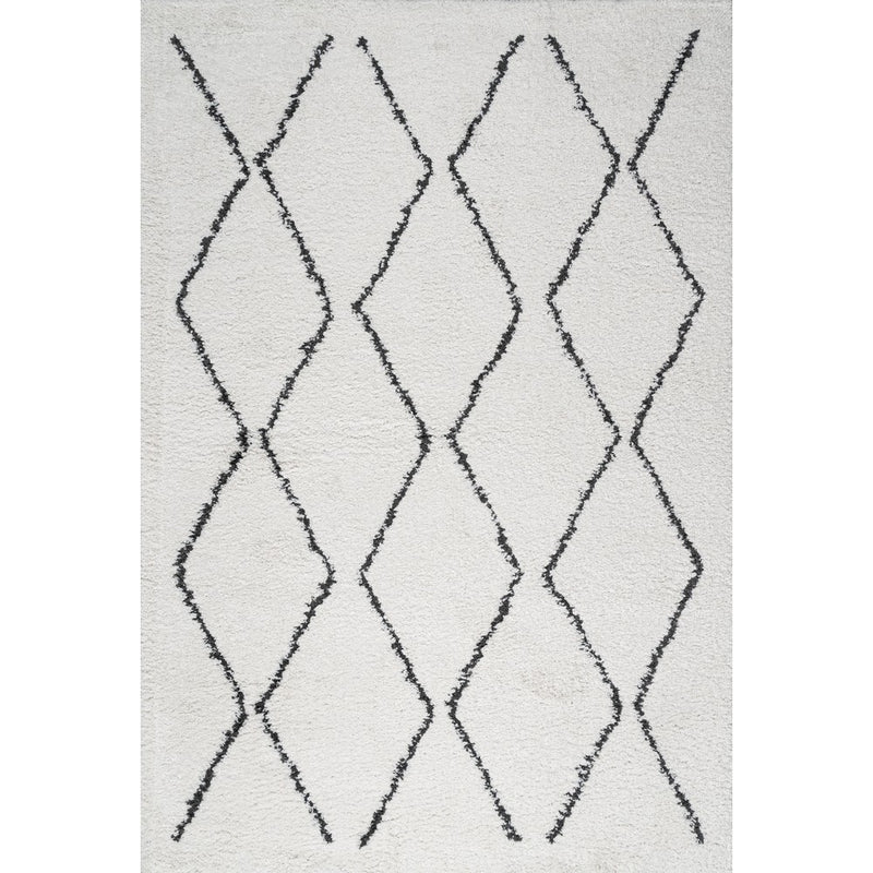Catala Moroccan Diamond Shag Area Rug